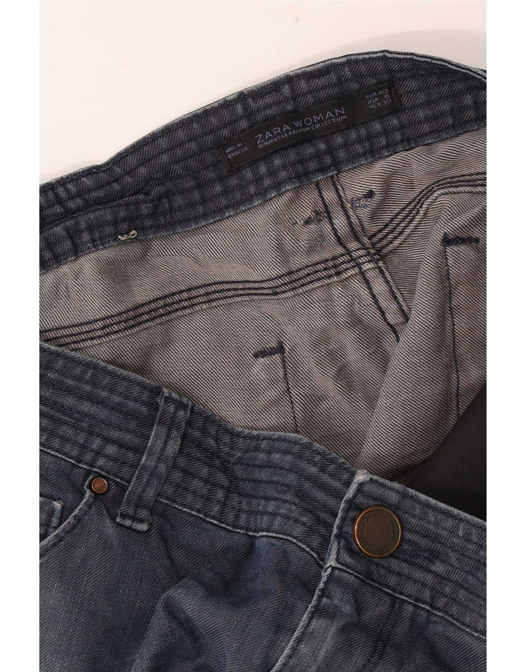 Jeansy damskie Zara EU 40 Medium W30 L30 Granatowe