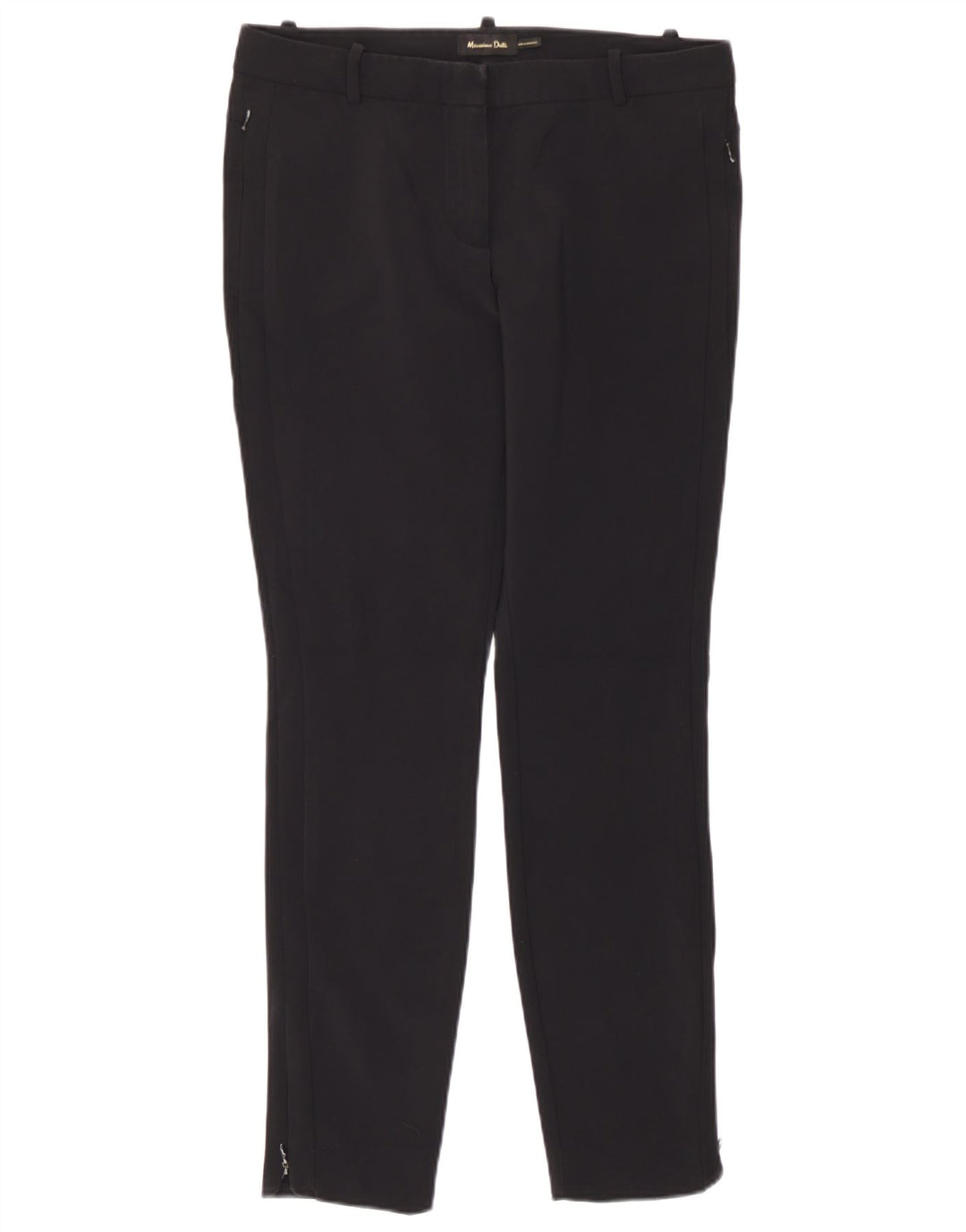 Damskie spodnie obcisłe Massimo Dutti W30 L28 Czarny poliamid