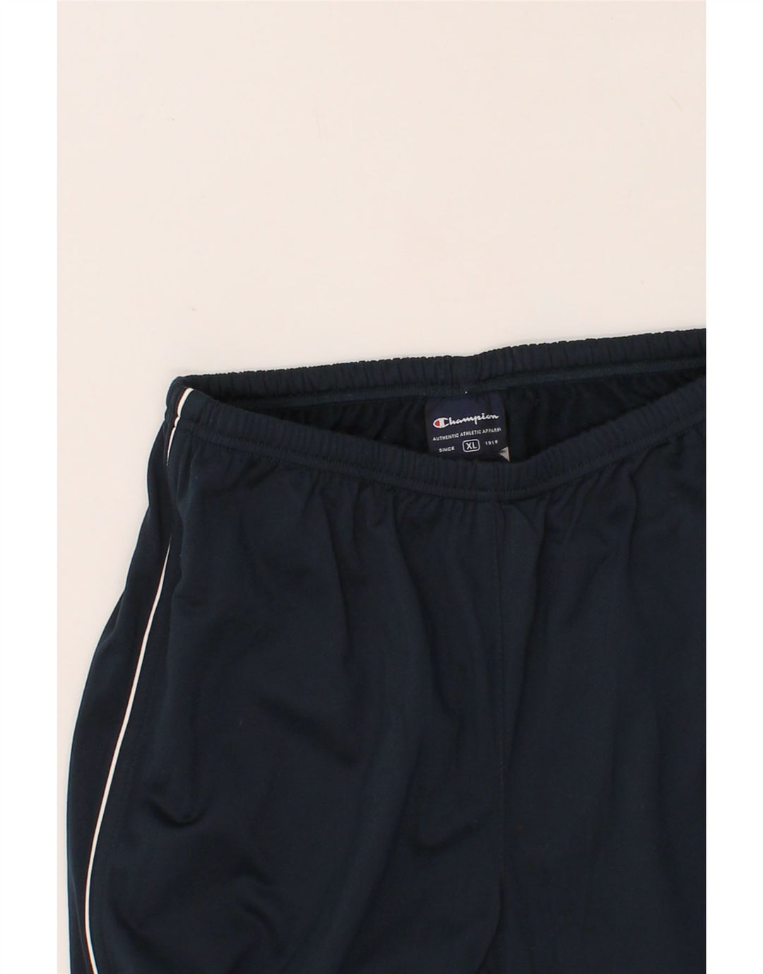 CHAMPION Womens Tracksuit Trousers UK 18 XL Navy Blue Polyester Vintage Champion and Second-Hand Champion from Messina Hembry 