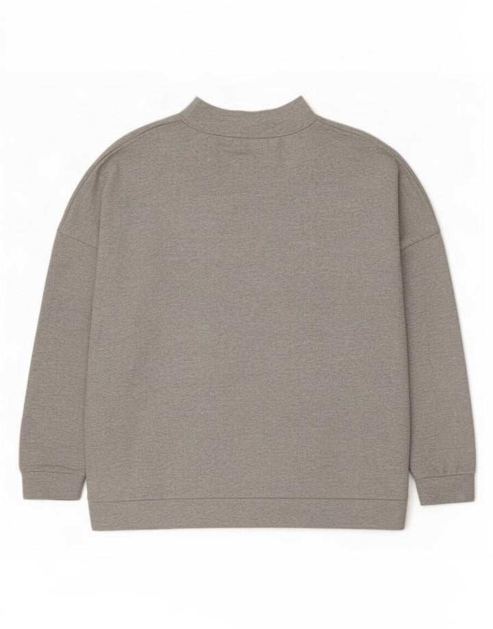 Marks & Spencer Damski sweter z golfem UK 24 4XL Szary poliester