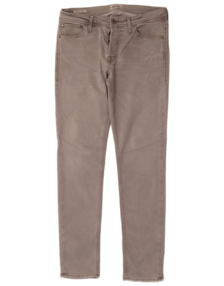 Męskie jeansy Jack & Jones GLENN Slim W33 L32 Szara bawełna