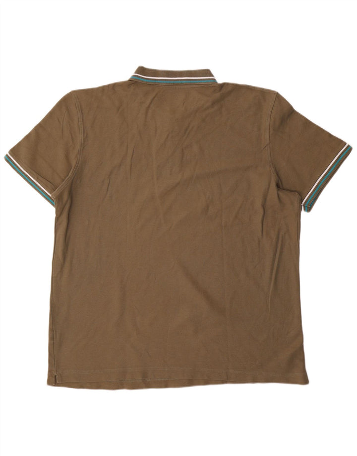 Męska koszulka polo Lotto XL, bawełniana khaki
