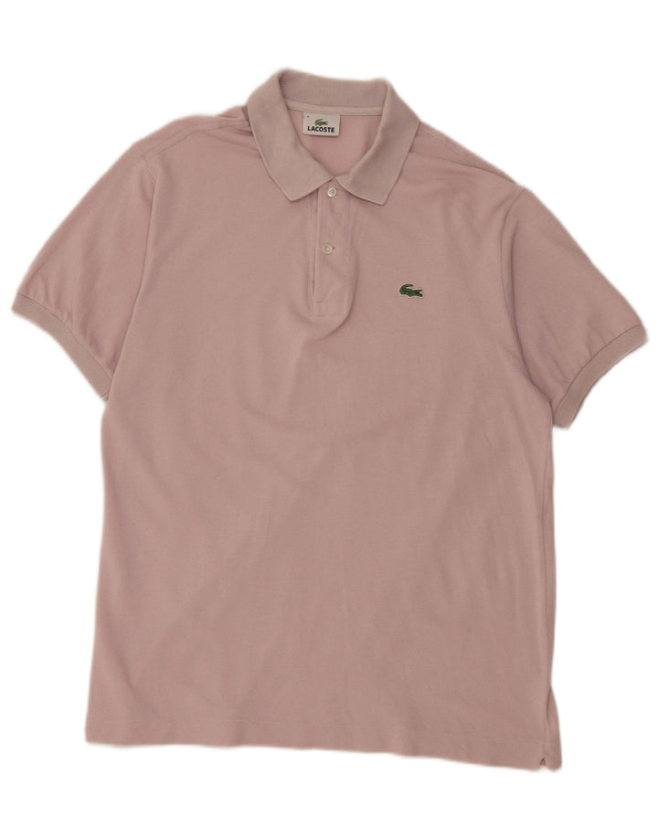 Męska koszulka polo Lacoste, rozmiar 4, średnia, różowa, bawełniana