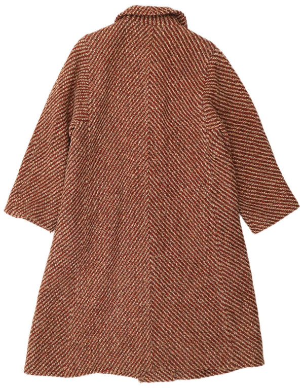 Płaszcz damski AQUASCUTUM UK 12 Średni czerwony nakrapiany nowy wełniany klasyczny