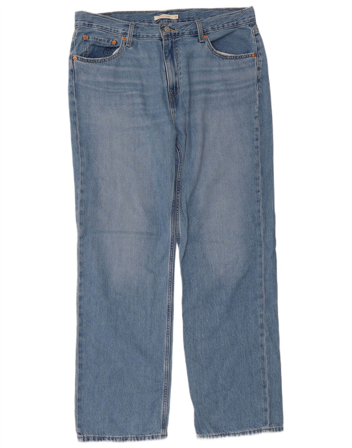 Damskie jeansy Levi's Low Pro Straight W32 L31 Niebieskie bawełniane