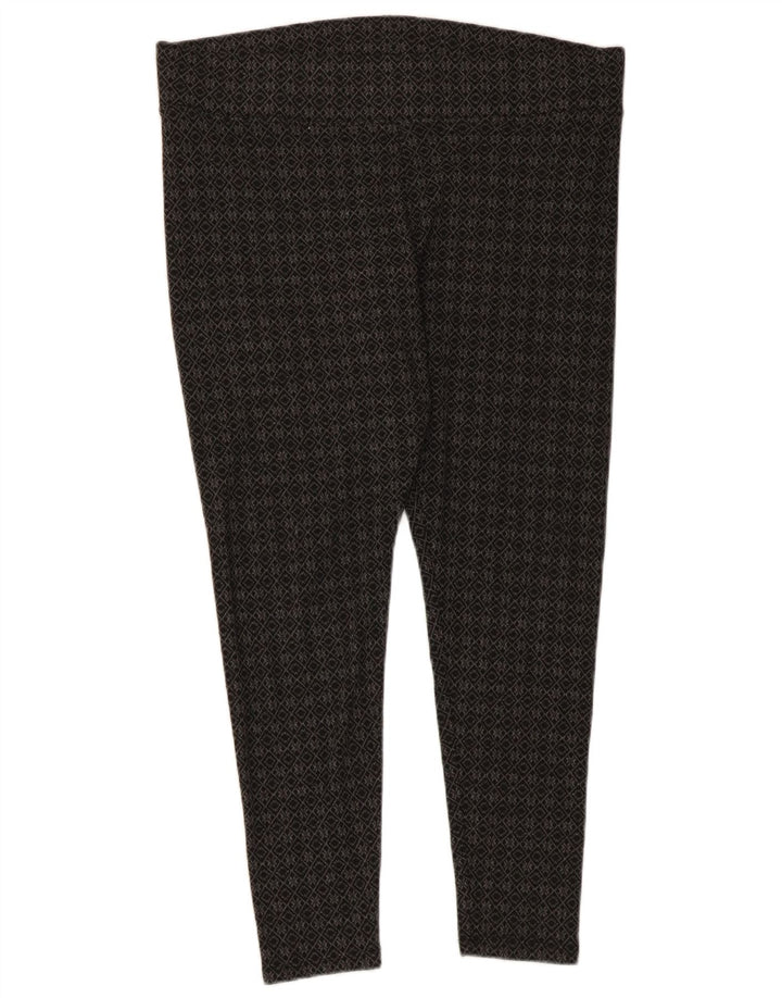 Damskie legginsy Capri Marks & Spencer UK 16, duże, szare, geometryczne, z poliestru