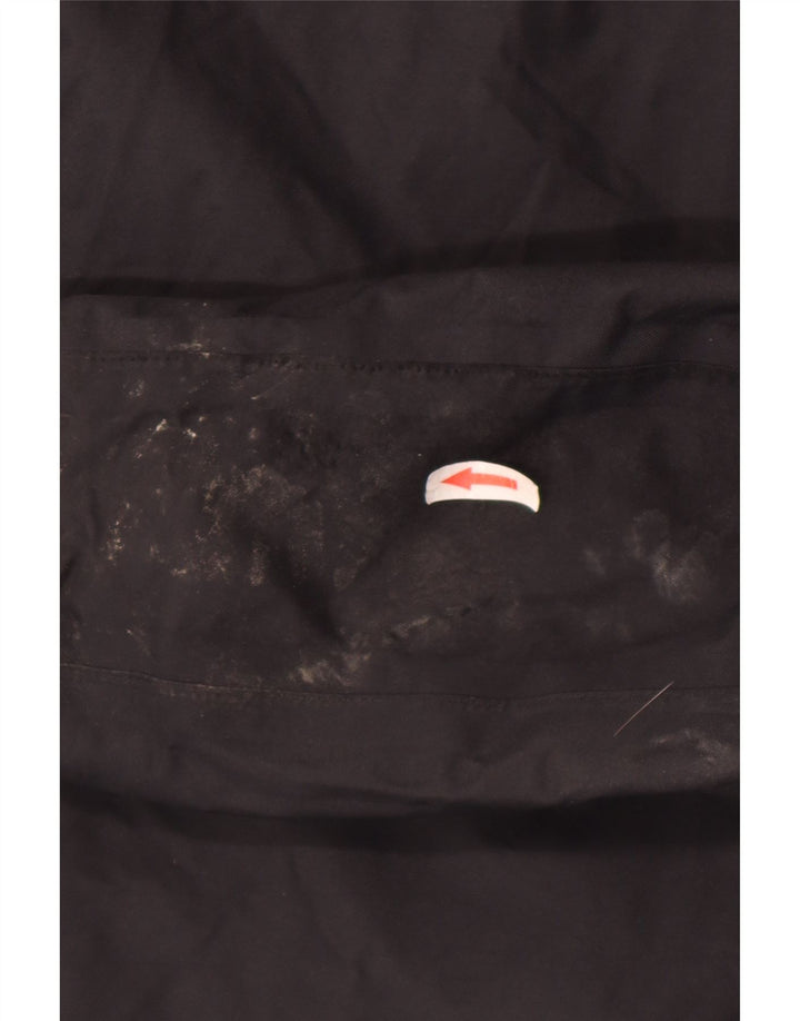 Męska kurtka przeciwdeszczowa Jack Wolfskin z kapturem UK 50 3XL Czarny poliamid