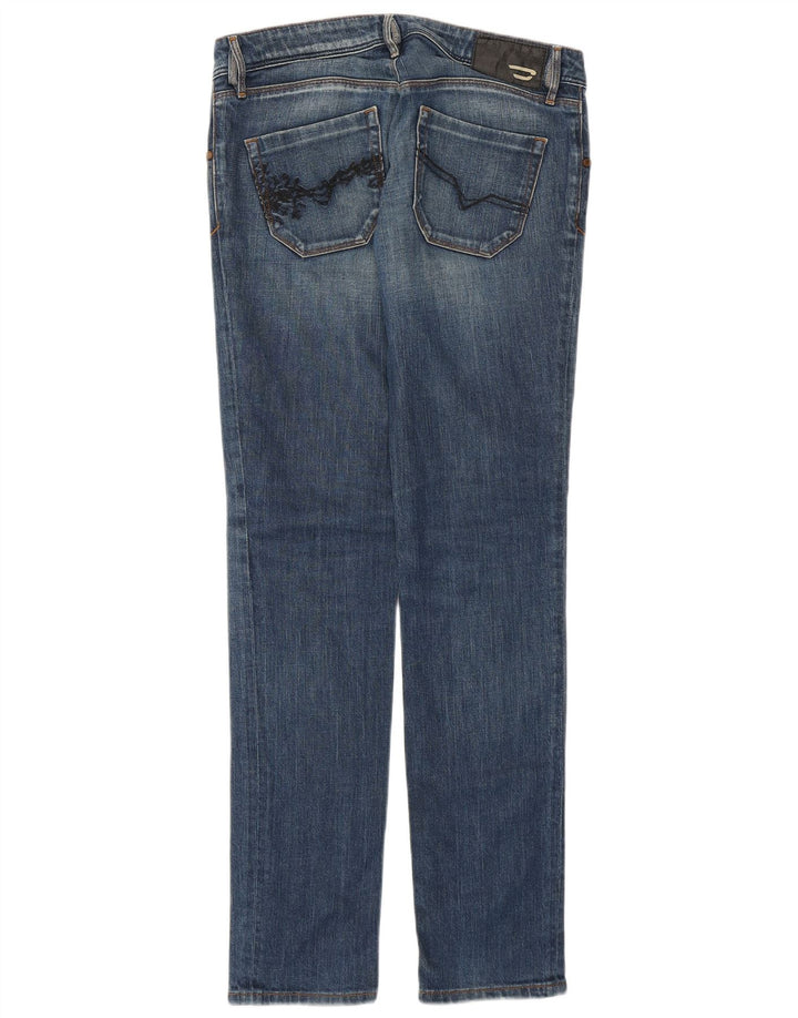 Diesel Damskie Nevy Slim Jeans W27 L32 Niebieskie bawełniane