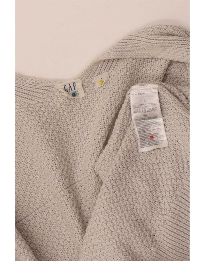 Damski sweter rozpinany Gap Oversize UK 16, duży, szary, bawełniany