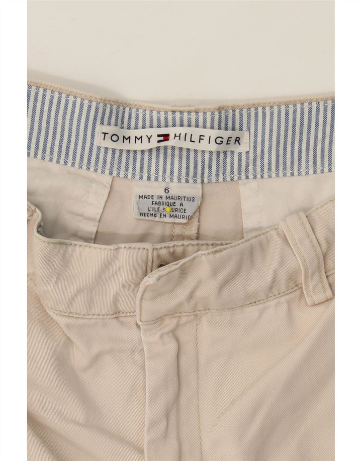 TOMMY HILFIGER Womens Chino Shorts US 6 Medium W30 Beige Cotton Vintage Tommy Hilfiger and Second-Hand Tommy Hilfiger from Messina Hembry 