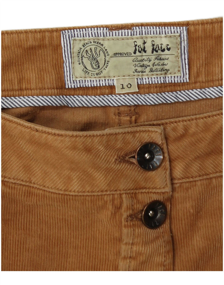 Damska spódnica sztruksowa FAT FACE UK 10 Small W30 Beżowa bawełna