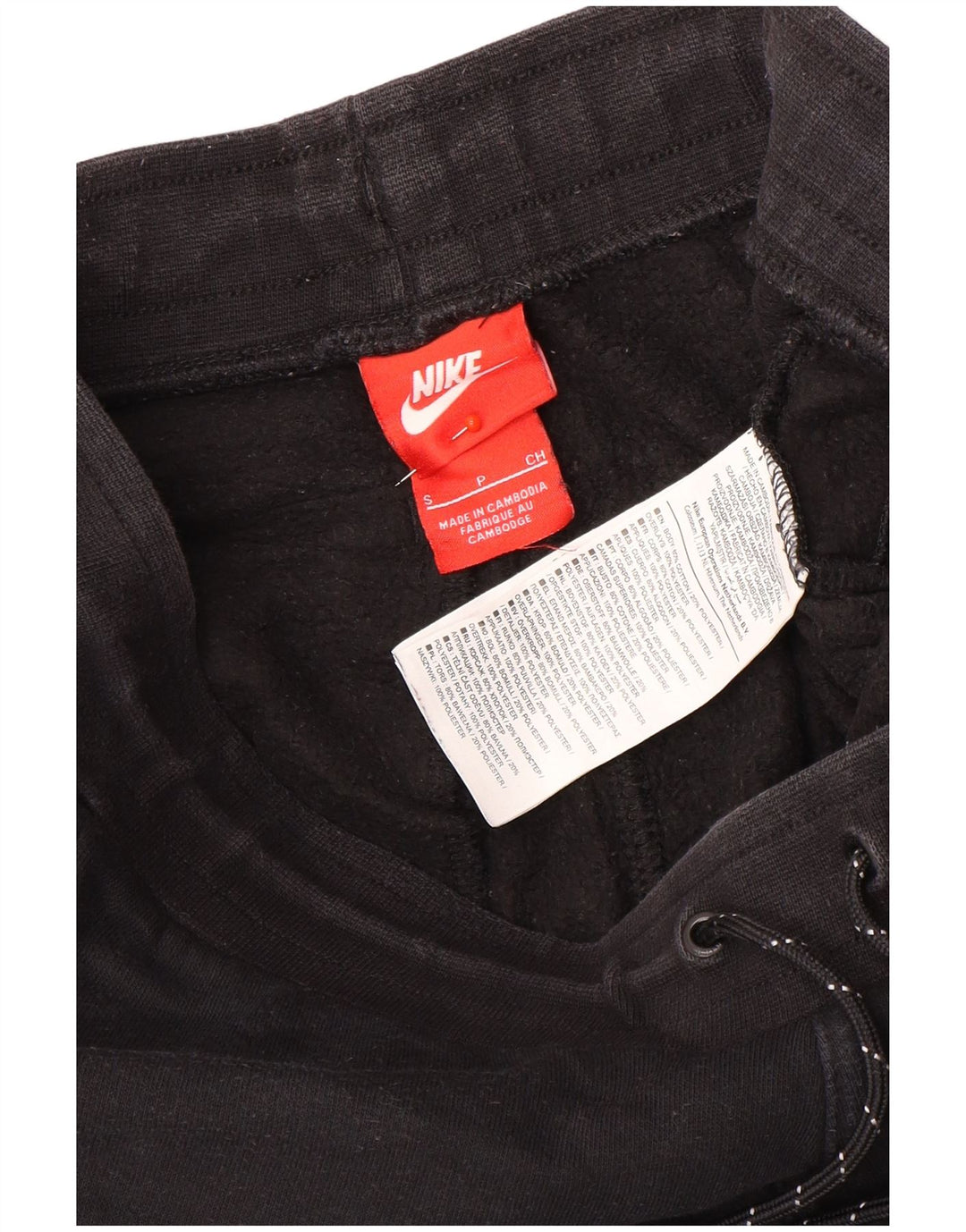 Męskie spodnie dresowe Nike, małe, czarne, bawełniane