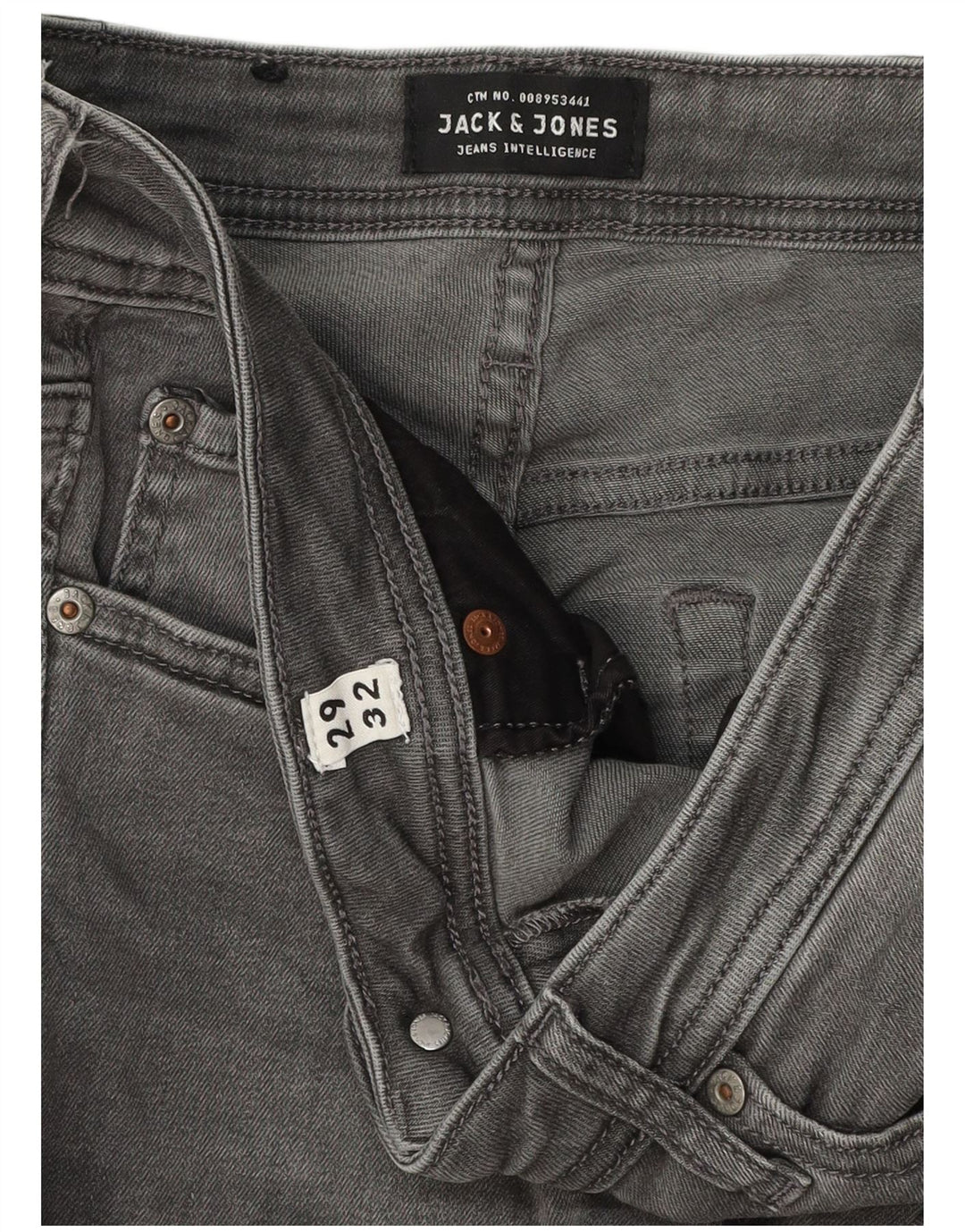 Męskie jeansy Jack & Jones Liam Skinny W29 L30 szare