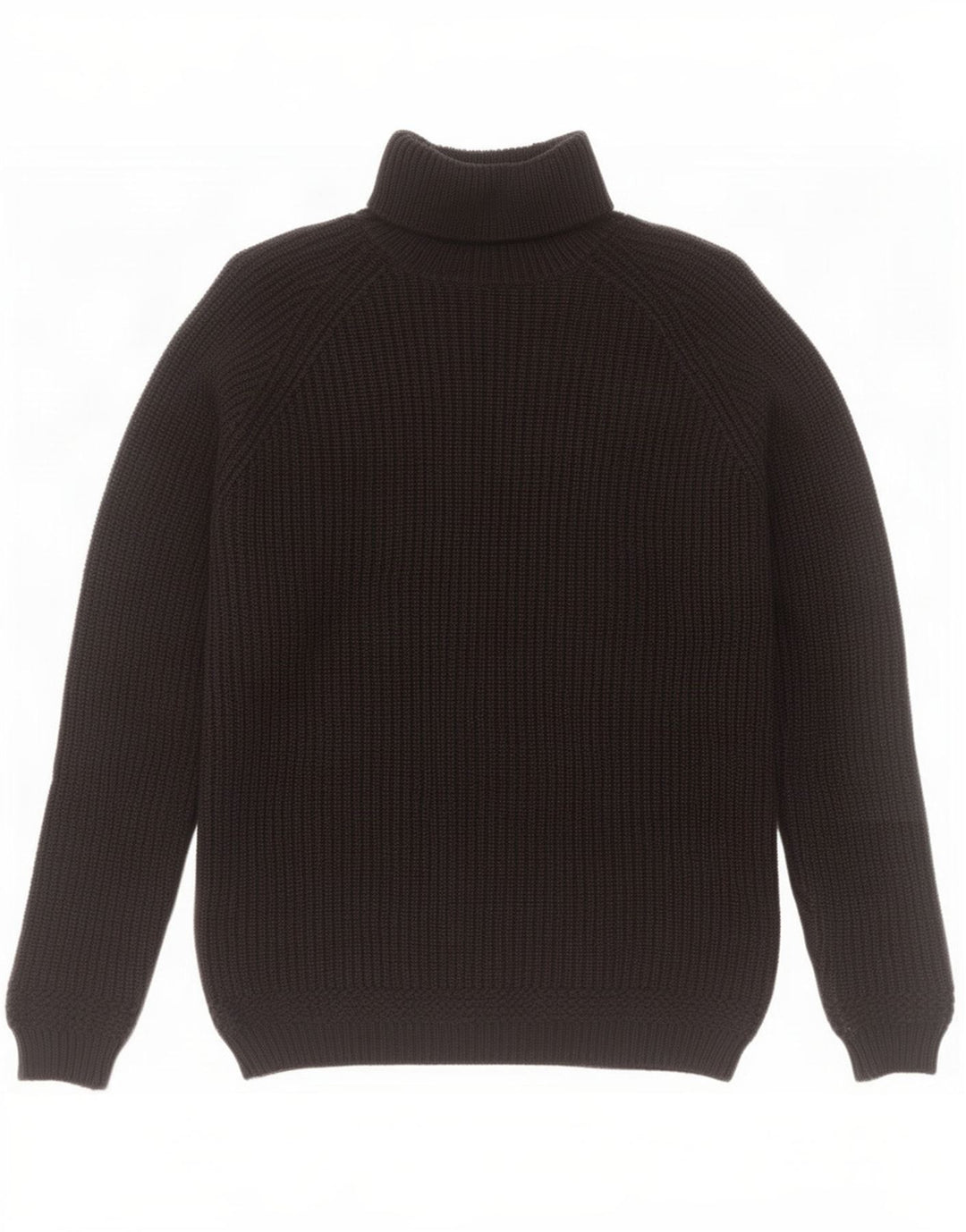 Zara Męski sweter z golfem, duży, czarny, bawełniany