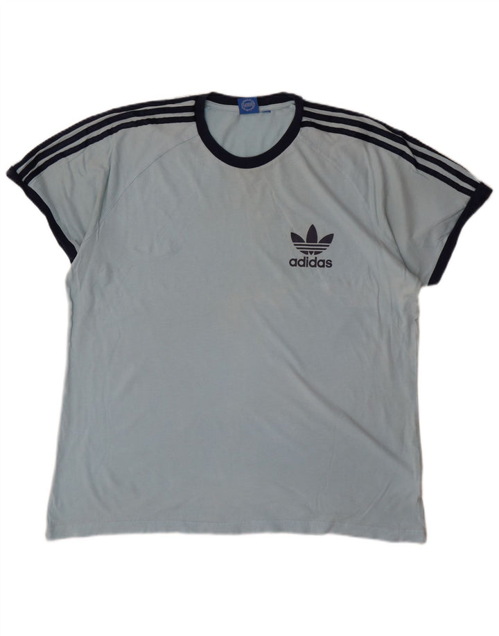 Adidas Męski T-shirt Top XL Niebieski