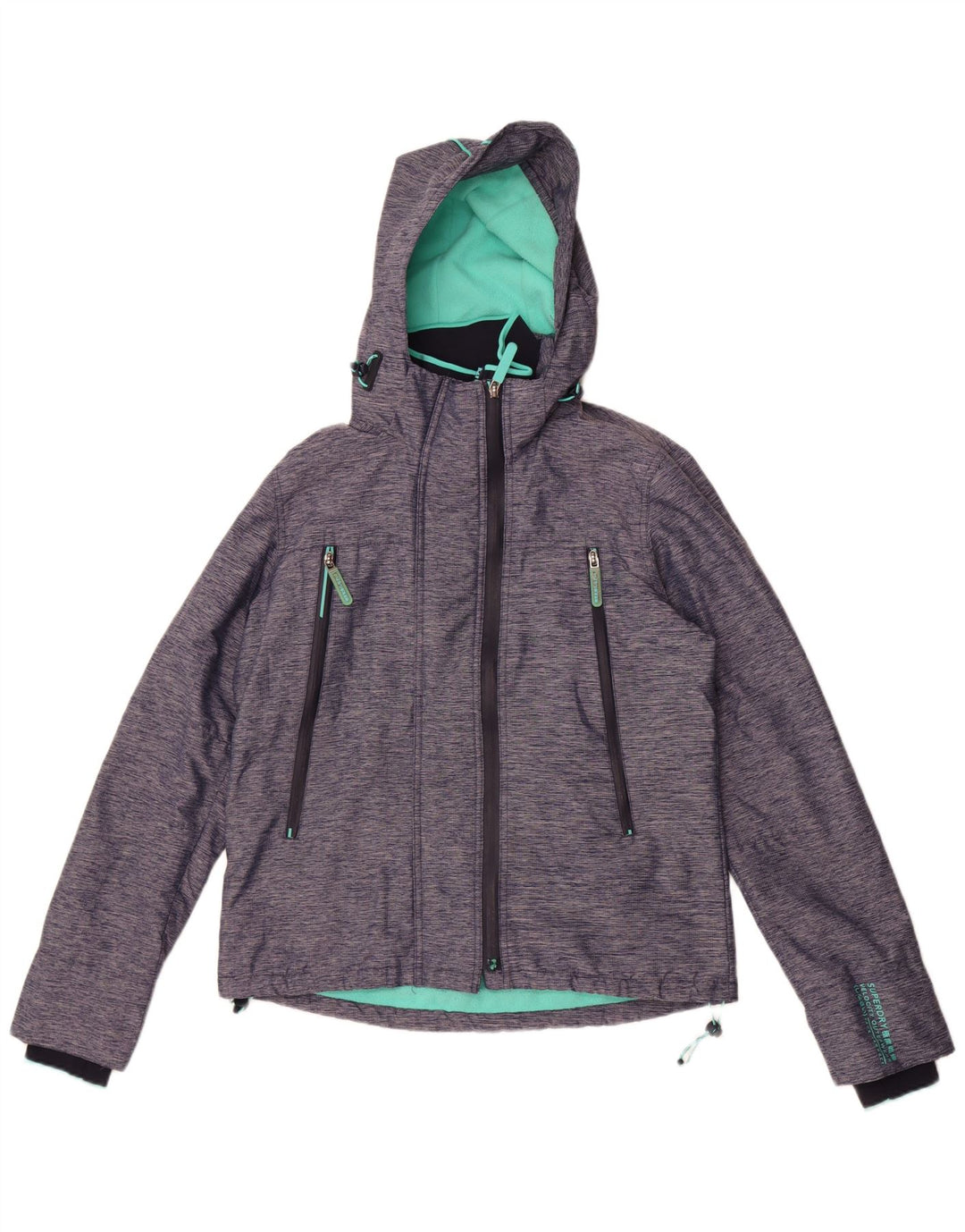 Damska kurtka wiatrówka Superdry UK 12, średni granat