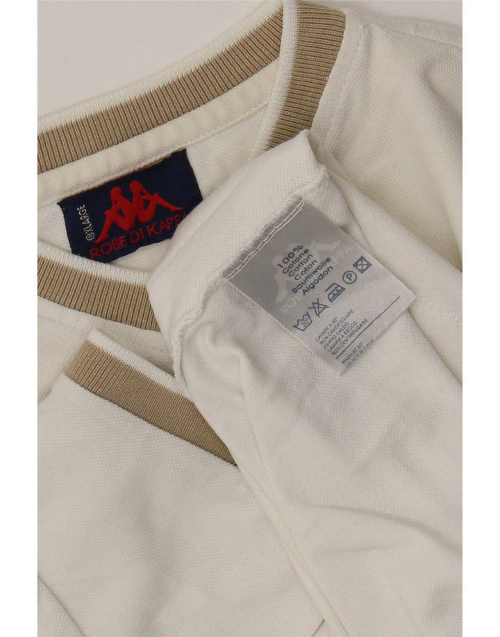 T-shirt męski Kappa Top XL, biała bawełna