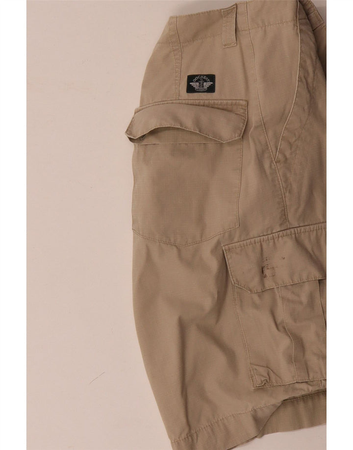 Damskie spodenki cargo DOCKERS khaki W33 średni beż