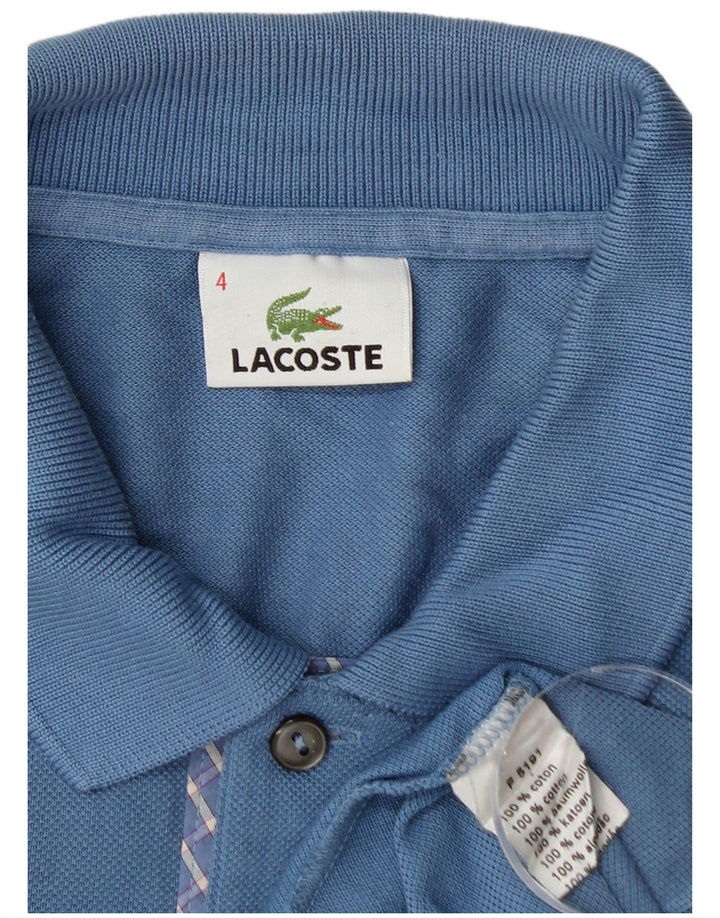Męska koszulka polo Lacoste, rozmiar 4, średnia niebieska, bawełniana