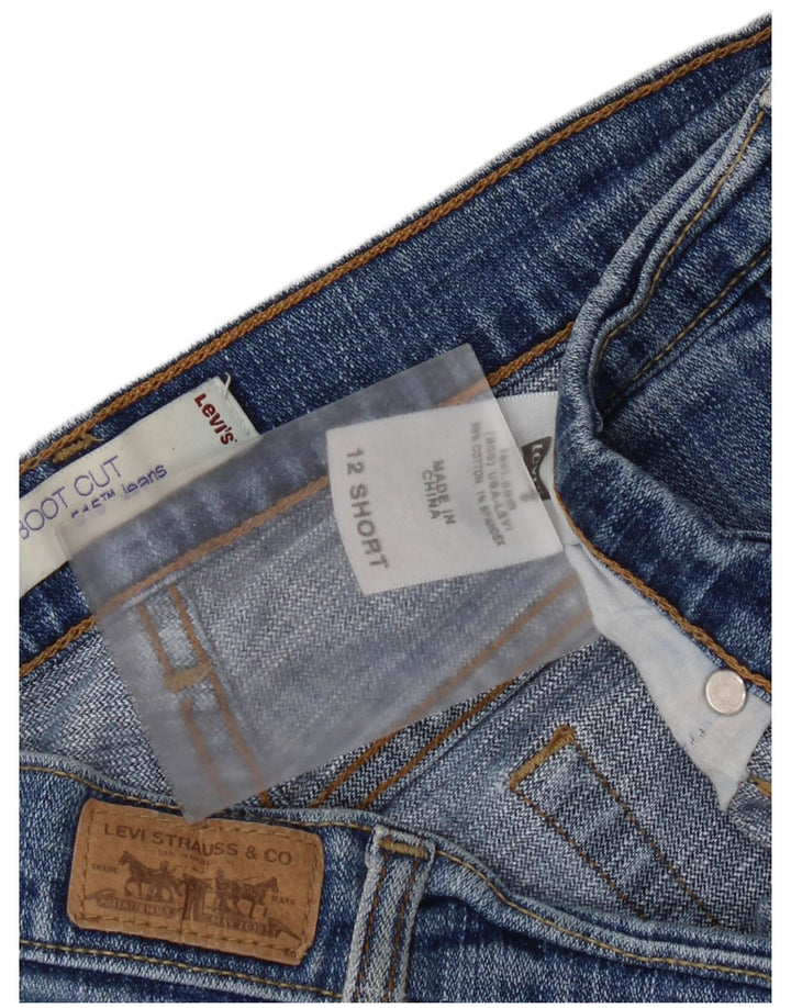 Damskie dżinsy Levi's 515 Bootcut US 12, duże, W32 L29, niebieska bawełna