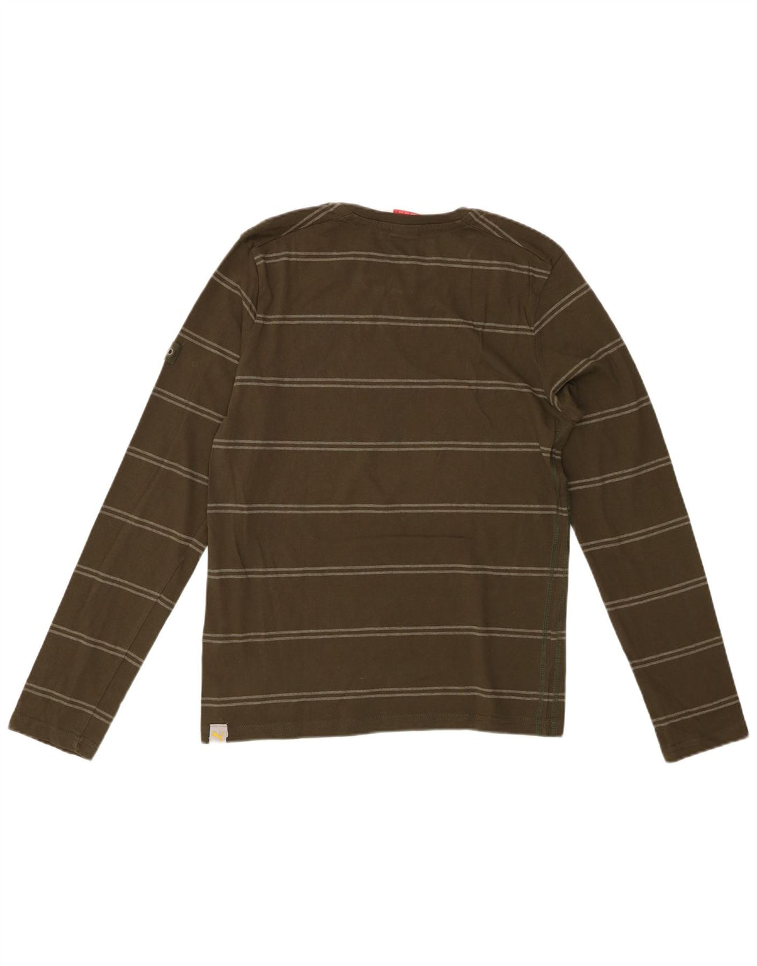 Męski top PUMA z długim rękawem i małymi bawełnianymi paskami w kolorze khaki