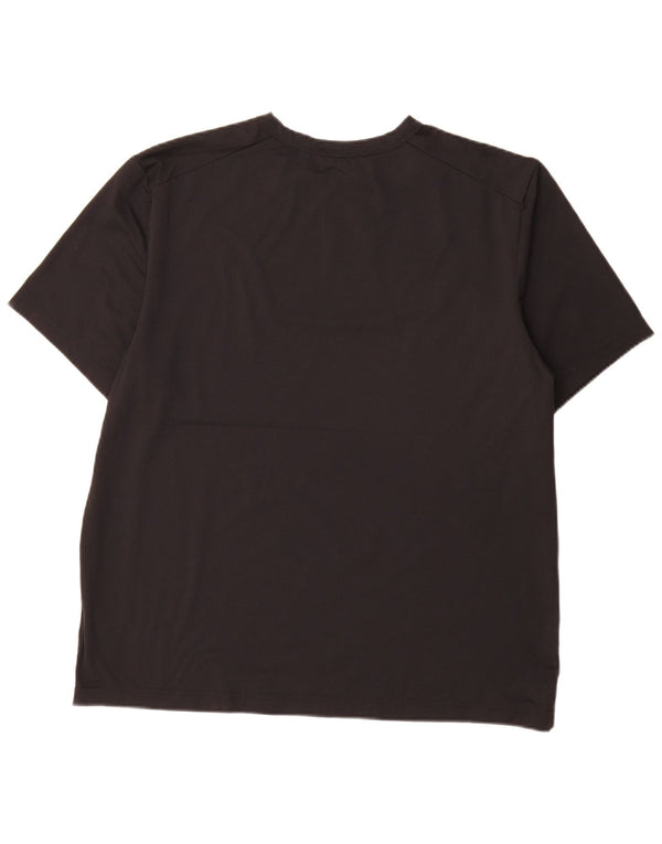 Męski T-shirt Nike Dri Fit, duży, czarny, poliestrowy