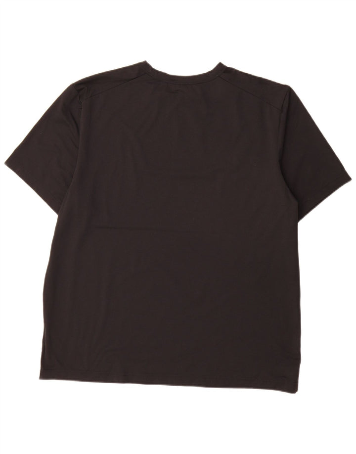Męski T-shirt Nike Dri Fit, duży, czarny, poliestrowy