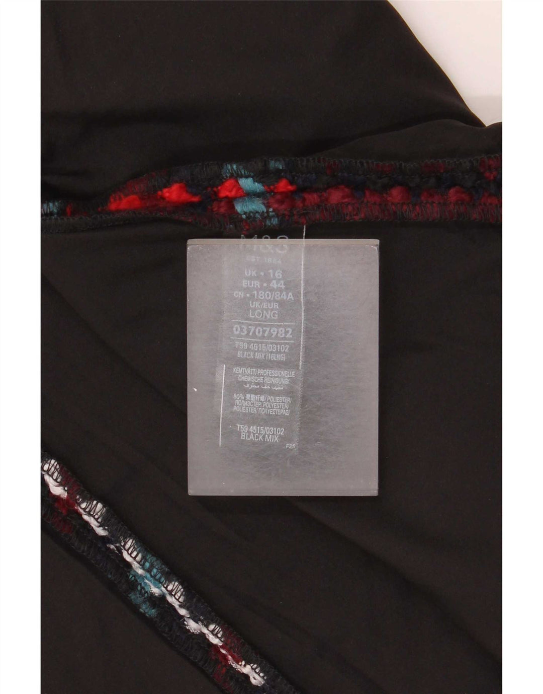 Marks & Spencer Damska spódnica mini UK 16 duża W34 wielokolorowa kratka