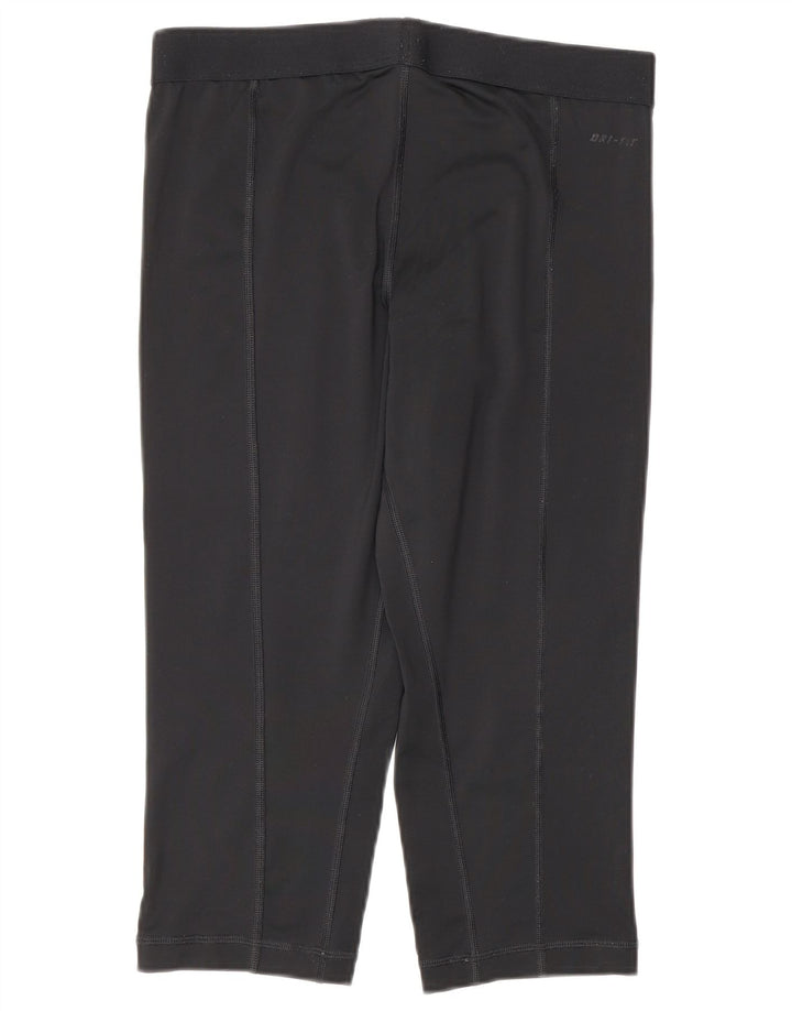 Damskie legginsy Nike Capri UK 12, średnie czarne