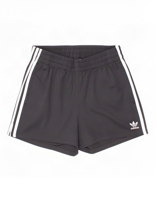 Damskie spodenki sportowe Adidas UK 8, małe, czarne, poliestrowe