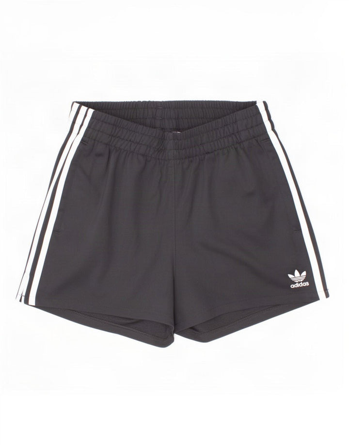Damskie spodenki sportowe Adidas UK 8, małe, czarne, poliestrowe