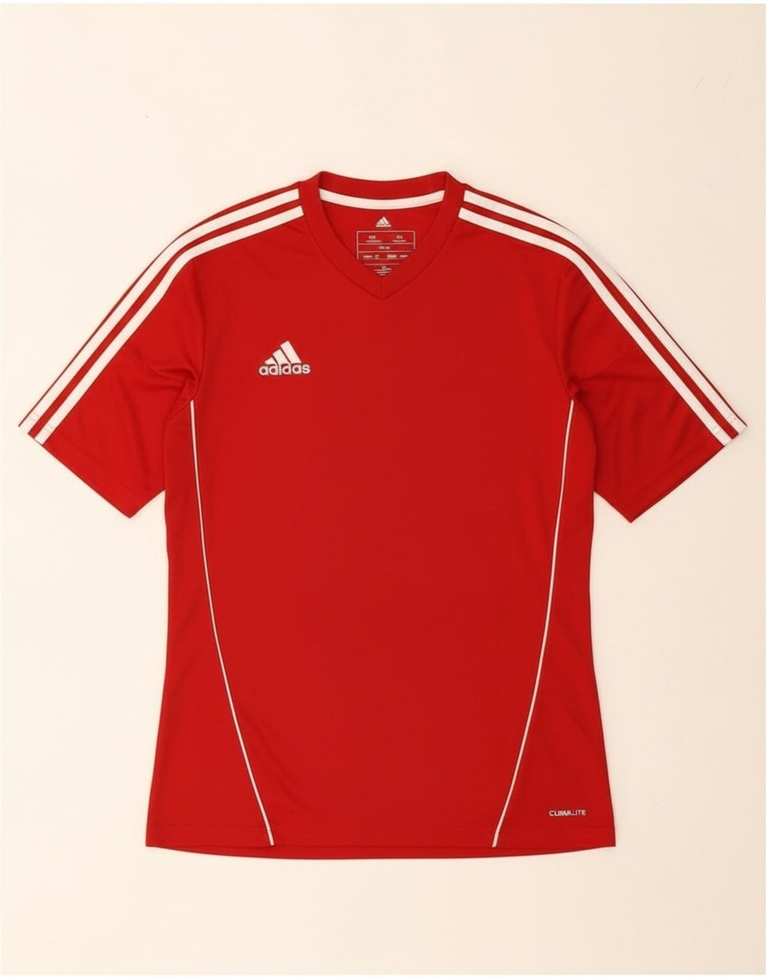 Adidas Męski T-shirt Climalite Top Mały Czerwony Poliester