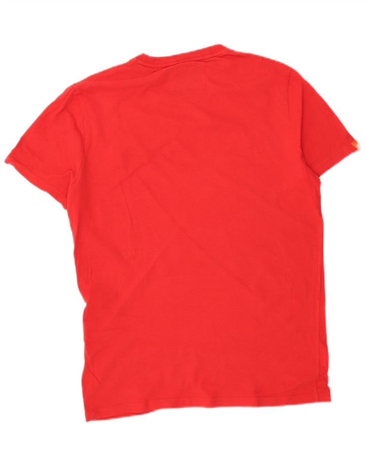 T-shirt męski Superdry, bawełniany, średni czerwony