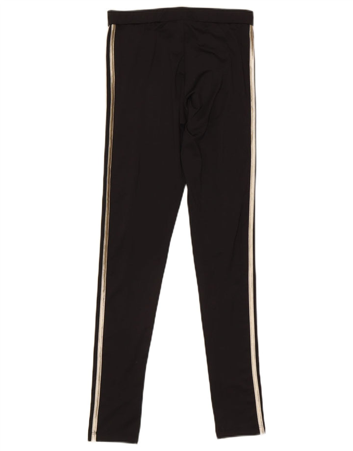 Legginsy damskie Adidas UK 8, małe, czarne, poliestrowe