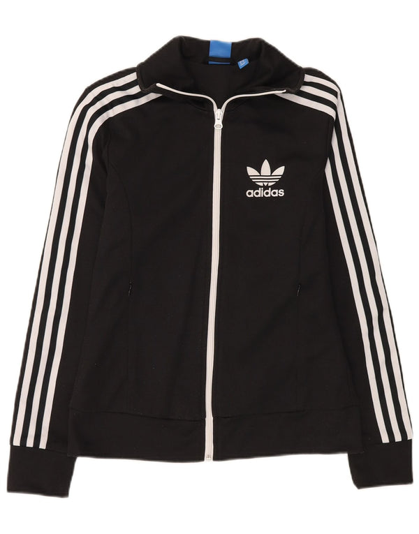Damska bluza dresowa Adidas UK 8, mała, czarna bawełna