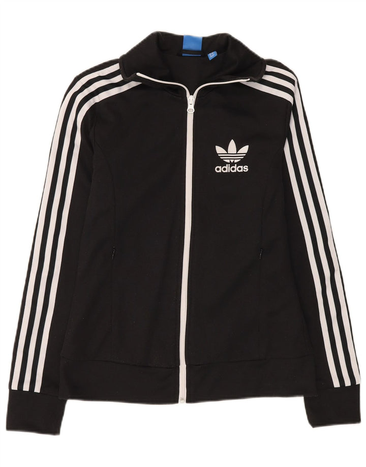Damska bluza dresowa Adidas UK 8, mała, czarna bawełna