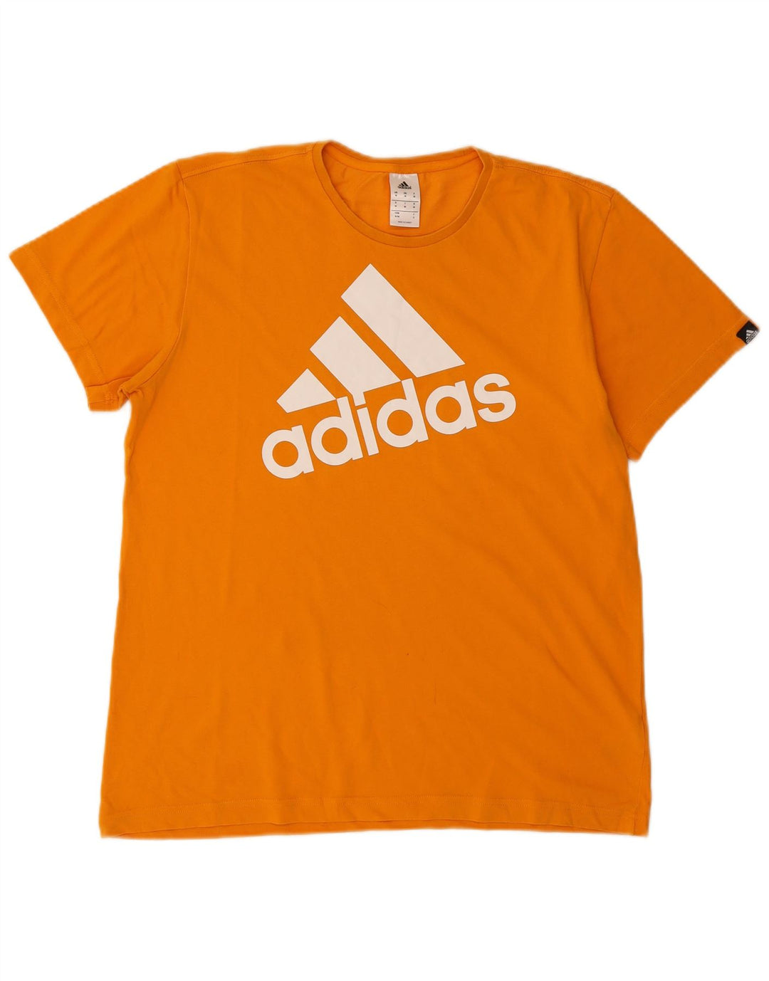 Męska koszulka z grafiką Adidas, średnia, pomarańczowa bawełna
