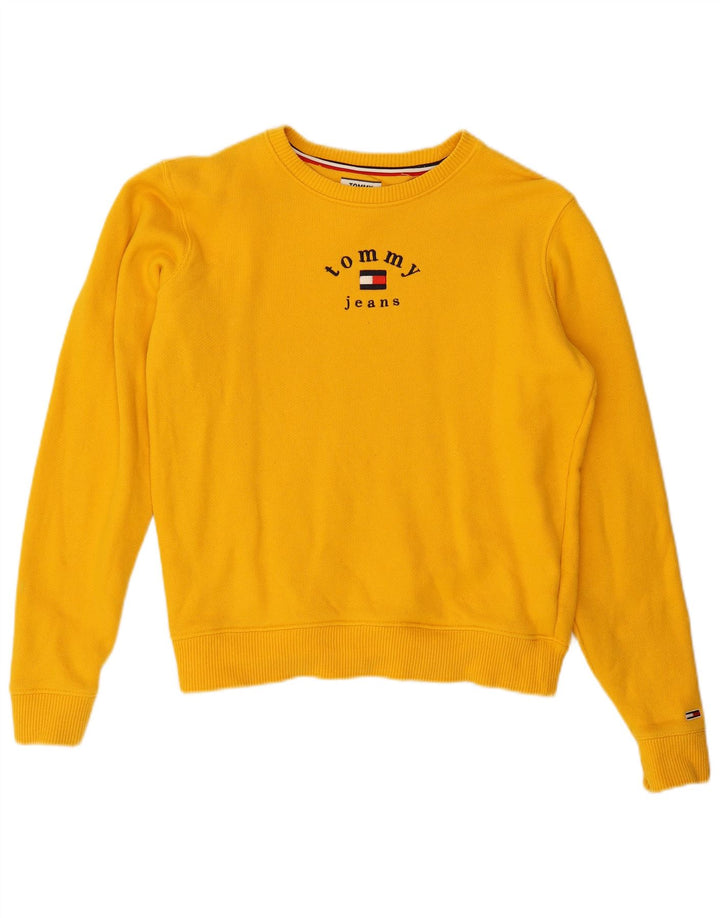 Damska bluza oversize TOMMY HILFIGER UK 10, mała, żółta