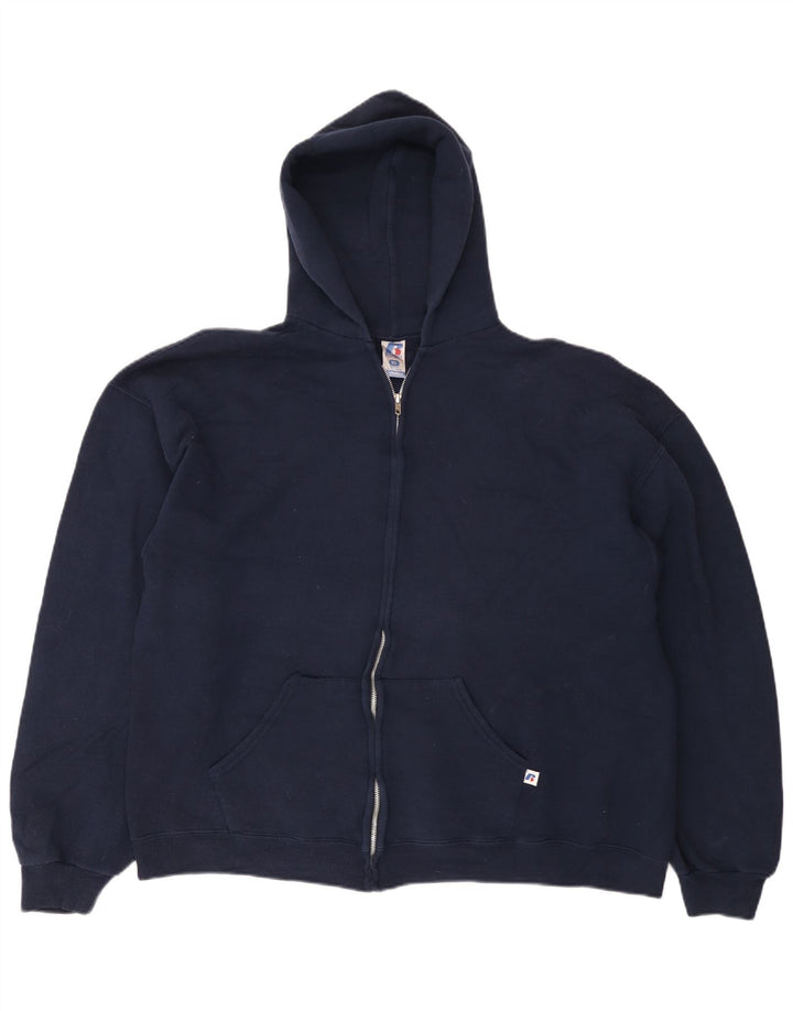 Sweter damski RUSSELL ATHLETIC Dri-Power z zamkiem błyskawicznym, UK 18 XL, granatowy