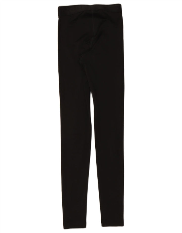 REEBOK Womens Leggings UK 0/2 2XS  Black Polyester