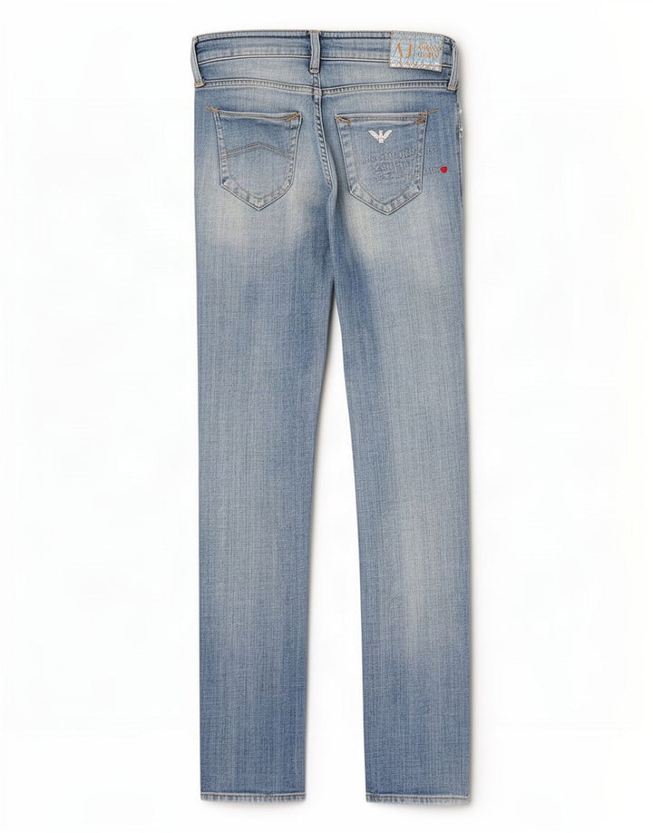 Damskie jeansy Skinny Armani W27 L32 niebieskie