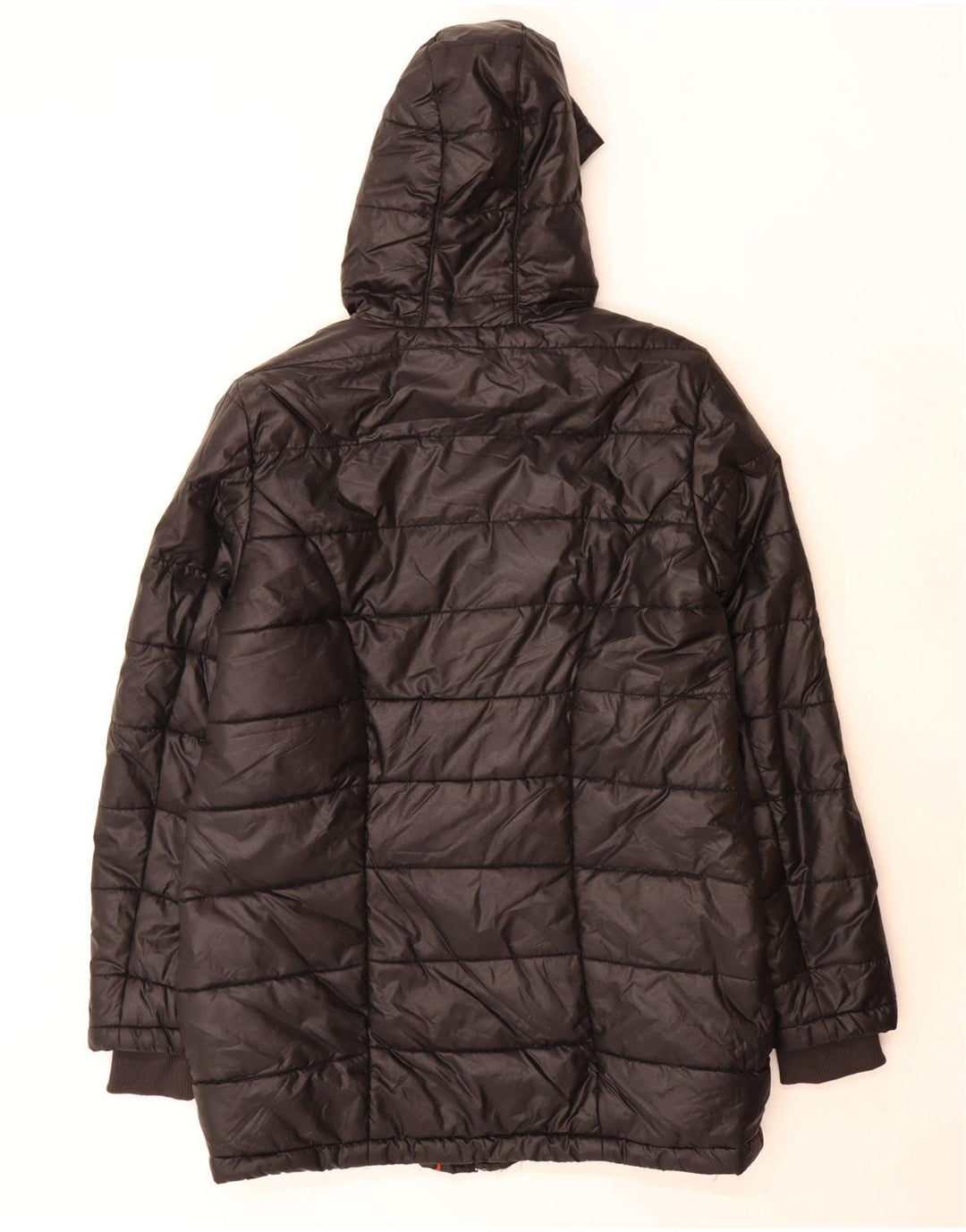 Damski ocieplany płaszcz Puma z kapturem UK 18 XL, czarny
