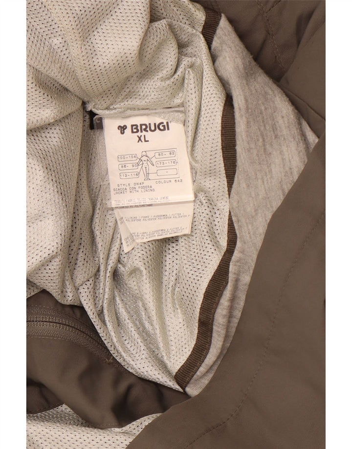 Damska kurtka przeciwdeszczowa z kapturem BRUGI UK 18 XL Szary poliamid