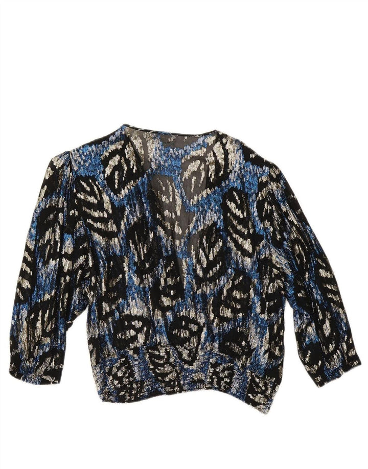 FRANKENWALDER Womens See Through Top IT 46 Large Multicoloured Tie Dye
