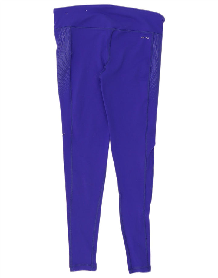Damskie legginsy NIKE Dri Fit UK 14, średni fiolet, nylon