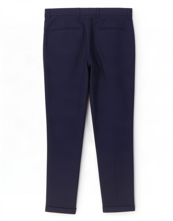 Męskie proste spodnie chino Zara EU 40 Medium W31 L27 Granatowy poliester