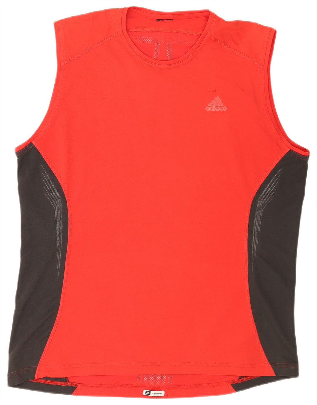 Adidas Męska kamizelka Top XL Czerwony Poliester z blokami kolorów