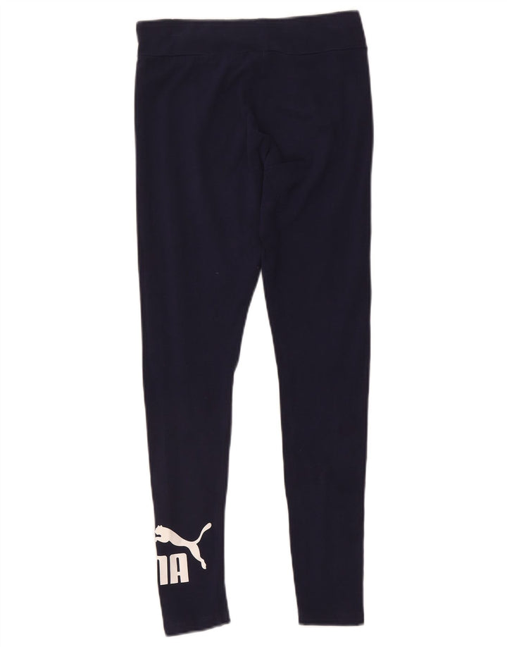 Damskie legginsy Puma Graphic UK 10, małe, granatowe