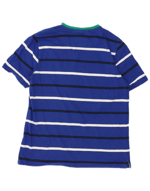 T-shirt damski Crew Clothing Top UK 14, duży, niebieski, bawełniany w paski