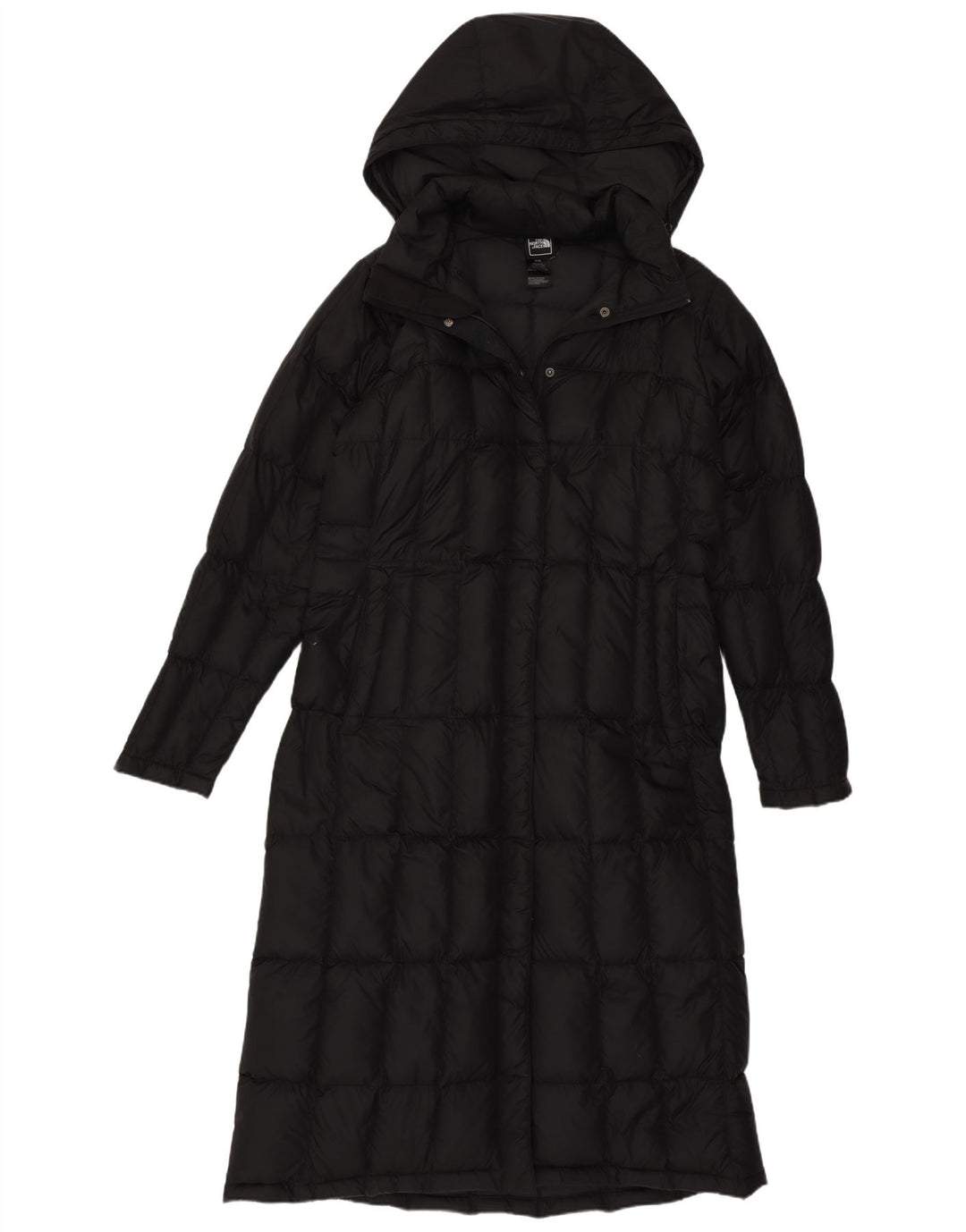 Damski płaszcz z kapturem i długim rękawem The North Face UK 12, średni czarny